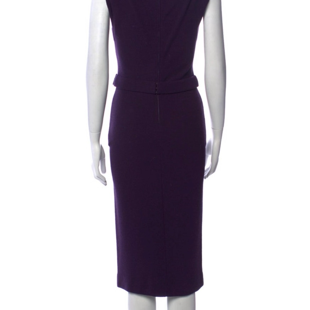 Dsquared2 Plum sheath dress with bow belt
